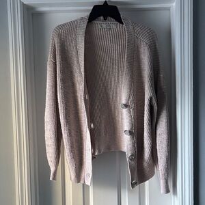 LOFT Cream Cardigan Sweater